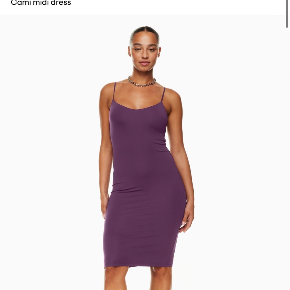 Purple Midi Dress Aritzia